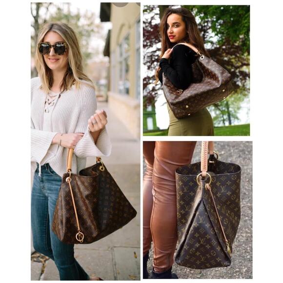 Louis Vuitton Artsy Tote MM Brown Canvas Monogram CA3160 - Picture 2 of 11